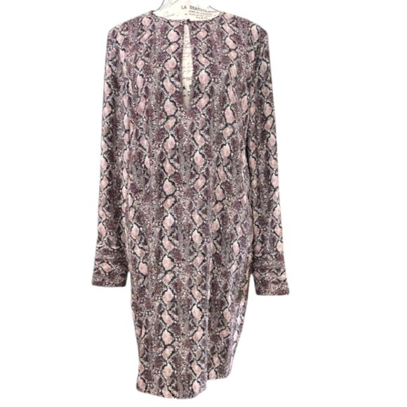Equipment Bonnie Tawny Port Snake Print Dress NWOT - Picture 2 of 10